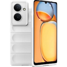 Xiaomi Redmi 13c Kılıf Optimum Silikon Krem