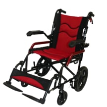 Poylin P806 Ekstra Kırmızı Frenli Tekerlekli Sandalye