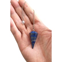 Pozitif Doğal Taş 218-8  Doğal Lapis Lazuli Pandül - Sarkaç