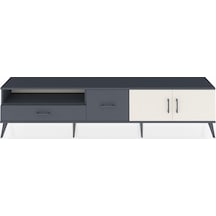 Arges Tv Ünitesi 2 Raflı 2 Çekmeceli 2 Kapaklı 220x30x51 Antrasit-aytaşı/antrasit Aytası/antrasıt - Antrasıt