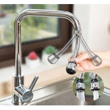 Hortumlu Esnek Su Tasarruflu 2 Modlu Musluk Başlığı Çok Renkli