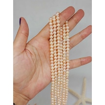 Yasamtohumu İnci Dizi Pembe Royal Quality 4.5 5.5mm 53326 Çok Renkli