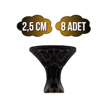 Pati Metal Ayak Çeyiz Ve Hediye Kutusu Mobilya Ayağı 2,5cm Bronz 8 Adet Bronz