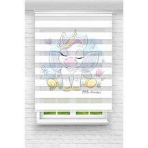 Perdecizade Enxboy Pony Dijital Baskılı Zebra Perde-cocuk Odası-stor Perde Pz-2597 Renkli