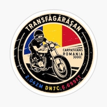 Transfagarasan Romanya Motosiklet Etiket Sticker 19cm