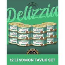 Reflex Plus Delizzia Yetişkin Somonlu-tavuklu Gravy Kedi Maması 12x85 Gram