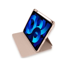 İpad Pro 11 2021 Kılıf Starling 360 Kalemlikli Tablet Kılıf - Rose Gold Arka Kapak