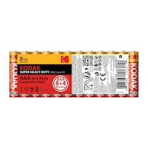 Kodak Çinko Karbon İnce Pil Shrink Aaa 8+4 4 Adet