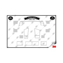 Daewoo Nexia 1995-1997 Torpido Konsol Trim Göğüs Maun Kaplama Set 12 Parça Gümüş