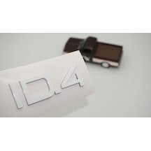 Dk Tuning Vw Volkswagen İd 4 Bagaj Beyaz Yazı Logo Arma -