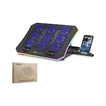 Hadron Dcxa19 Laptop Soğutucu 9 Fan Rgb Telefon Standlı - Siyah