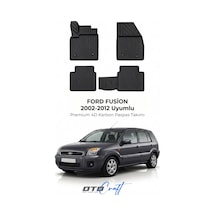 Otocraft Ford Fusion 2002-2012 Araca Özel 4d Karbon Oto Paspas Havuzlu Tam Set