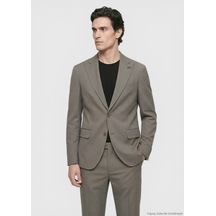 Ramsey Kahverengi Düz Zeroweight Slim Fit Takım Elbise