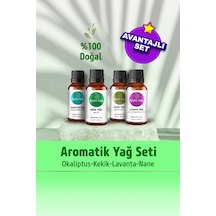 Köylü Ana Okaliptus + Nane + Kekik + Lavanta Aromatik Yağ 4'lü