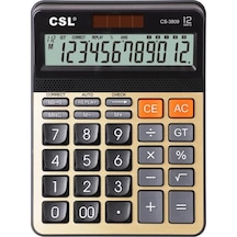 Csl Cs-3809 12 Hane Masa Tipi Hesap Makinesi Çok Renkli