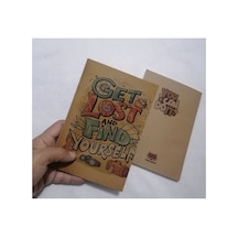 Owl Bag Özel Tasarım Vıntage Görünümlü Desenli Find Yourself Defter Çok Renklı