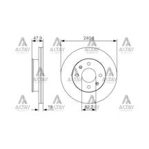 Bosch Fren Diski Getz 03-11 Benzinli / Ön Havalı 241-4 51712-1c000