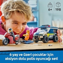 City Mahkum Nakliye Aracı 60479-6 Yaş Ve Üzeri Çocuklar İçin Memuru Ve 2 Haydut Minifigürü İçeren Yaratıcı Oyuncak Yapım Seti 198 Parça