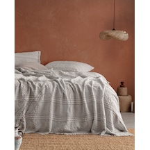 Madame Coco Ethnique King Kişilik Yatak Örtüsü 8682116984027 Gri