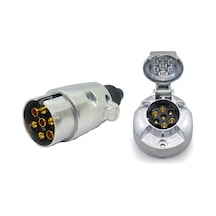 Römork Fişi ve Soketi metal Set Ürün - 7 Pin