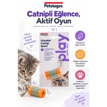 Petstages Orkakat Catnip Spool Catnipli Kedi Oyuncağı - Dayanıklı Ve Güvenli