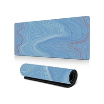 Cbtx 300 X 600 X 3mm Soyut Sıvı Desenli Büyük Fare Mat Kaymaz Kauçuk Mouse Pad - Stil Q Stil S