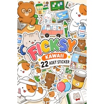 Kawaii Stili Sevimli Hayvanlar Eğitim Öğretmen Temalı Sticker Seti - 18 Adet Etiket Çıkartma Diğer