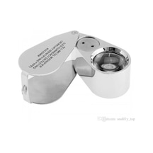 Mücevher,kuyumcu,tekstilciler,para Kontrol, Için Özel Kutulu Metal Işıklı Lup 40x25