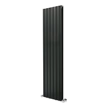 1800 x 475mm Yüksek Isı Kapasiteli Dekoratif Amber Dikey Aluminyum Antrasit Radyatör