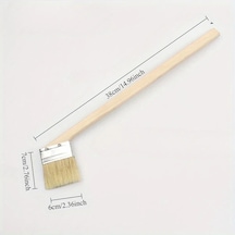 Willowhaven Ahşap Saplı Plastik Fiber Fırça 38 Cm Uzun Esnek Dayanıklı Dekoratif Boyama