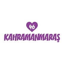 Kalpli 46 Kahramanmaraş Araba Sticker 17x17 Cm Mor