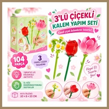 Bezos 3 Lü Çiçekli Kalem Yapım Seti 104 Parça 22