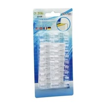 Tr Cy-20 Kablo Tutucu Klips, Şeffaf Plastik, Yapışkanlı, İnce Kablo İçin, 20 Adet