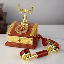 Nostaljik Telefon Müzik Kutusu Çekmeceli Takı Kutusu-427