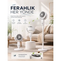 5 Kademeli Hız Ayarıyla Güçlü Hava Akışlı Dikey Vantilatör Diğer