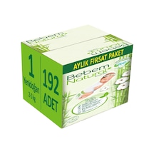 Bebem Natural Bebek Bezi 1 Numara 2 - 5 KG Yenidoğan Aylık Fırsat Paketi 192 Adet 3'lü