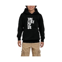 Zepplin Giyim The Last Of Us Favorite Siyah Çocuk Kapşonlu Sweatshirt Siyah