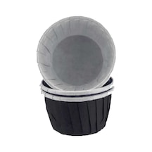 Cupcake Kalıbı Orta Boy Düz Renk 50x39 Mm 50 Adet Siyah