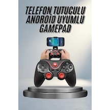 Android Uyumlu Joystick İle Telefon Tutucu Gamepad