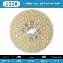 Suofeng Cuanxing El Fırçası Taşlama Diski - Mermer, Kuvars, Granit Yenileme Ve Kesim İçin 10cm 100 İnce Zımpara