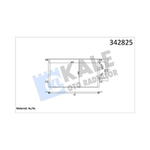 Kale 342825 Klima Radyatörü Kondanser - Renault Laguna 1993-2001 2.2 D Dizel Klimalı Modeller 7701045346