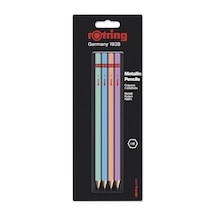 Rotring Metalik Kurşun Kalem, 4'lü Paket Çok Renkli