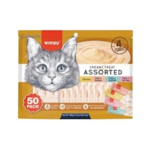 Karışık Dört Lezzetli Krema Kedi Ödülü 50x14 Gram