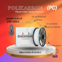 İstanbul Polikarbon Pc Filament 1.75 Mm 500 Gr