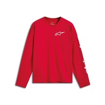 Alpinestars Trackside Csf Uzun Kollu Tişört Kırmızı Beyaz