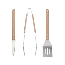 Ikea Grılltıder 3 Parça Mangal Barbekü Gereçleri Seti Çelik Kayın