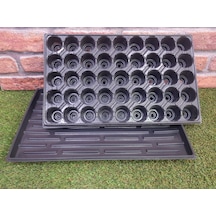 25 Adet 45 Göz Fide Viyolü 25Adet Fide Tepsisi Fide Viyol Altlığı