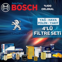 Peugeot 206 1.4 Hdi Bosch  Filtre Bakım Seti 2002-2009 495301194