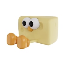 Metabagua Khalid Bain Peynir Peynir Gece Lambası Şarj Edilebilir Silikon Yatak Odası Uyku Atmosferi Şifa Atmosferi Pat Işık Ubteuh Mor - Sarı