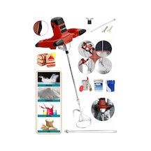 Böhrer Hb008t 6800wf Devir Ayarlı 6 Kademeli Red Elektrikli Alçı Boya Ve Harç Karıştırıcı